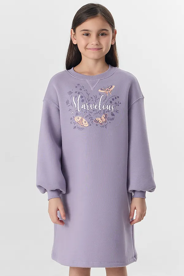 Платье MARK FORMELLE, лиловый +печать1 - фото 2