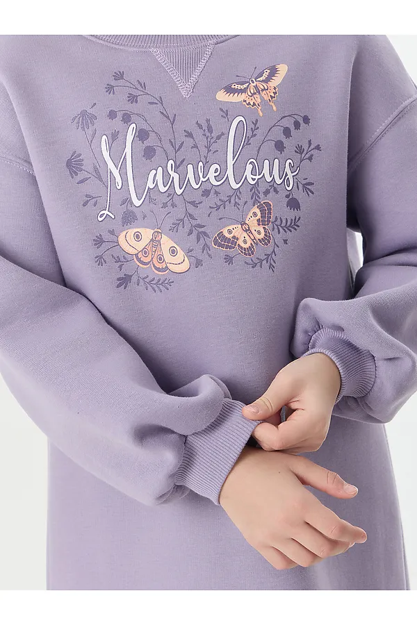 Платье MARK FORMELLE, лиловый +печать1 - фото 2