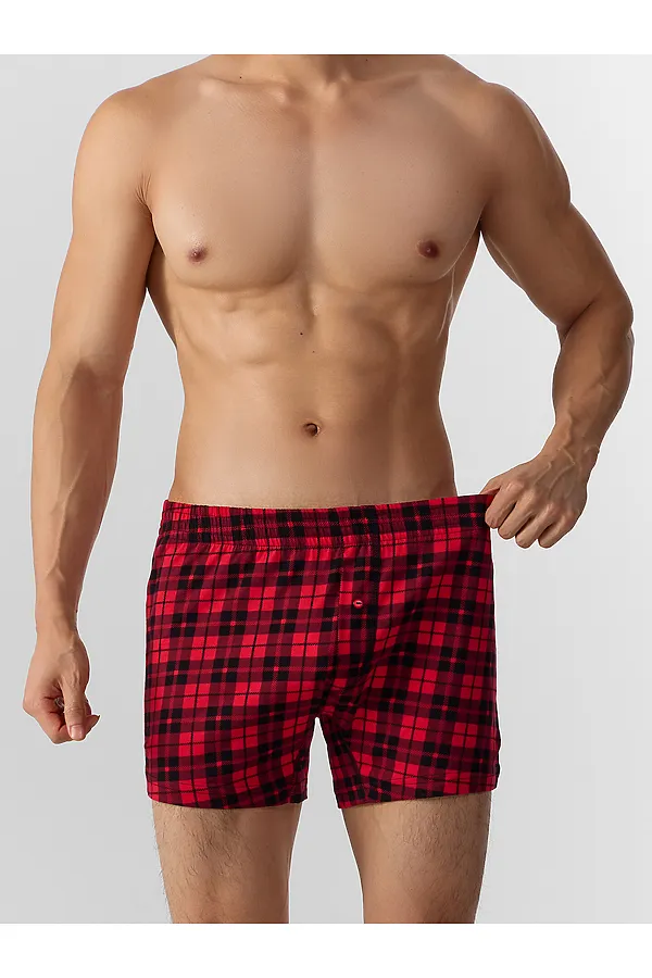 Трусы MARK FORMELLE, черная клетка на красном - фото 2