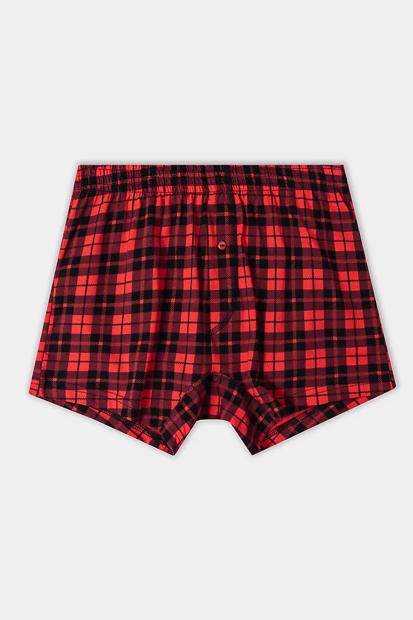 Трусы MARK FORMELLE, черная клетка на красном - фото 2