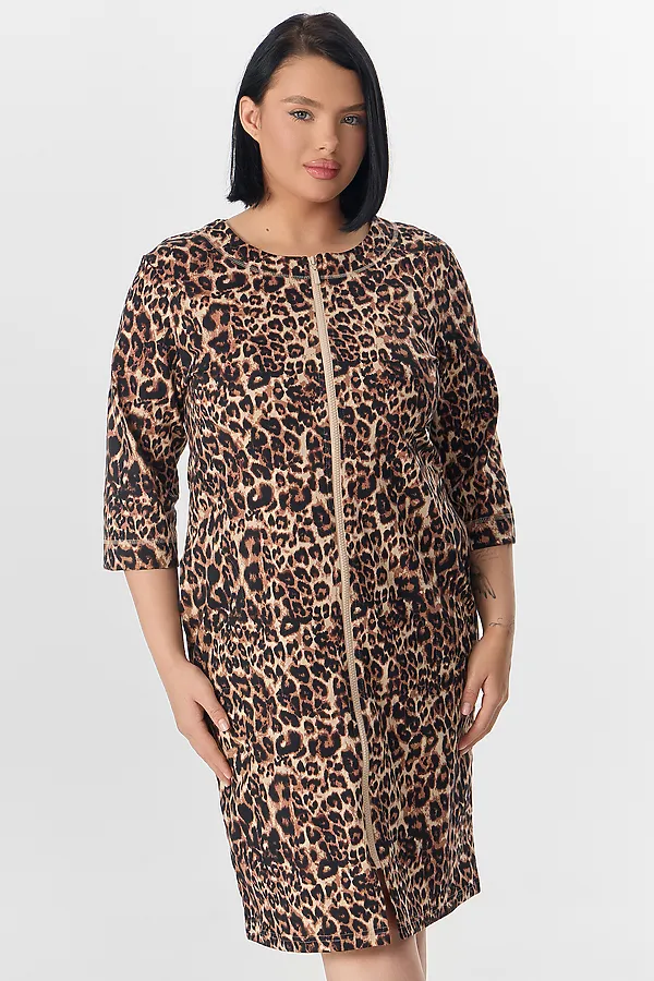 Халат MARK FORMELLE, леопард на песочном - фото 2