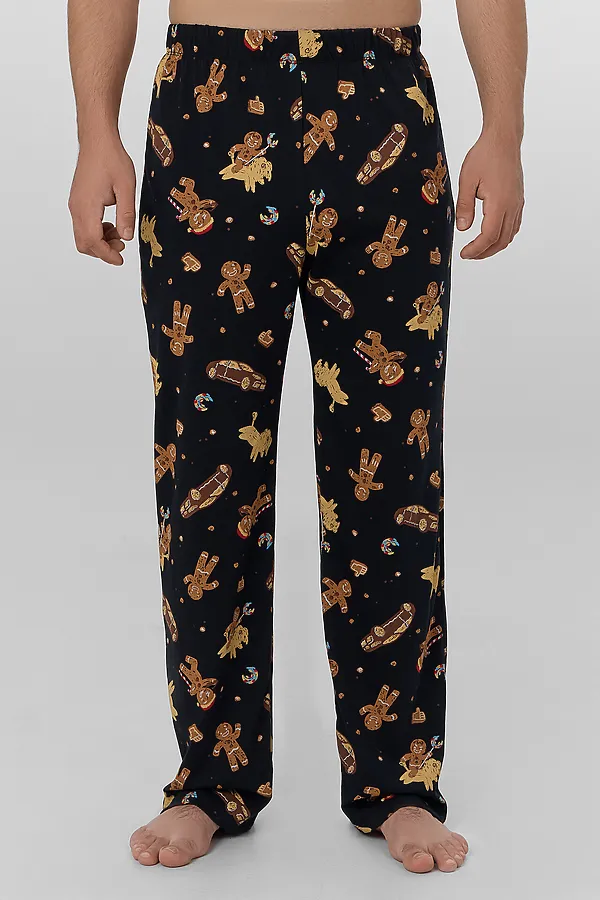 Пижама MARK FORMELLE, черный +печенье на черном - фото 2