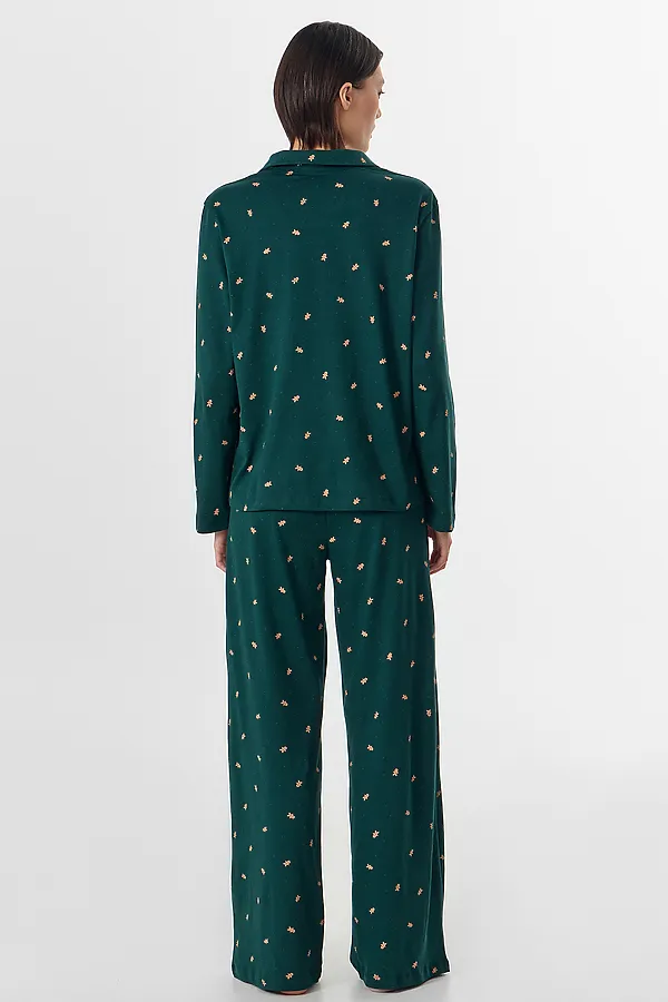 Пижама MARK FORMELLE, печеньки на т.зеленом - фото 2