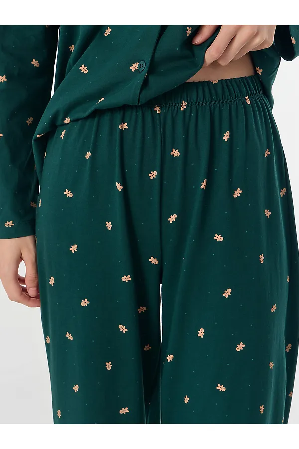 Пижама MARK FORMELLE, печеньки на т.зеленом - фото 2