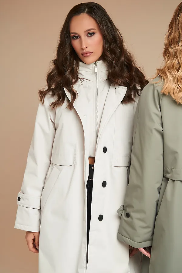 Плащ HOOPS, светло-бежевый - фото 2