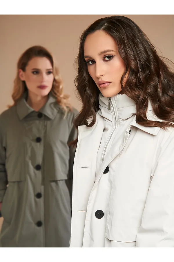 Плащ HOOPS, светло-бежевый - фото 2