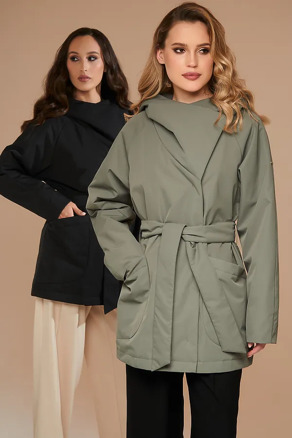 Плащ HOOPS, оливковый - фото 2