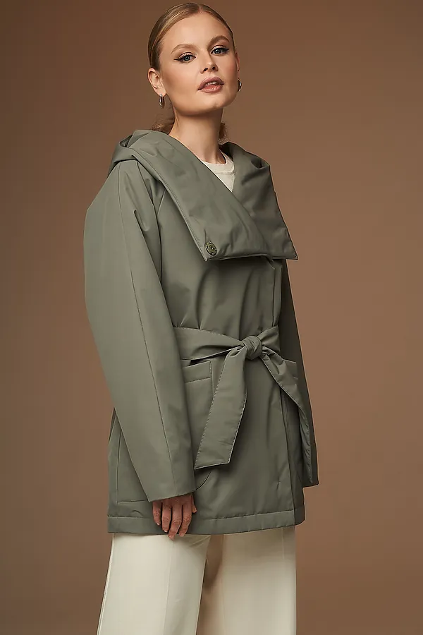 Плащ HOOPS, оливковый - фото 2