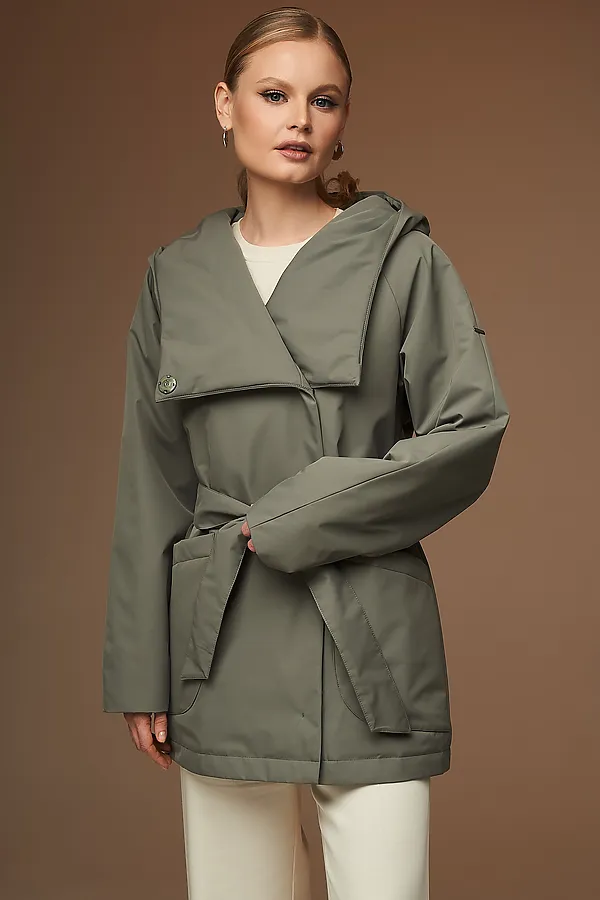 Плащ HOOPS, оливковый - фото 2