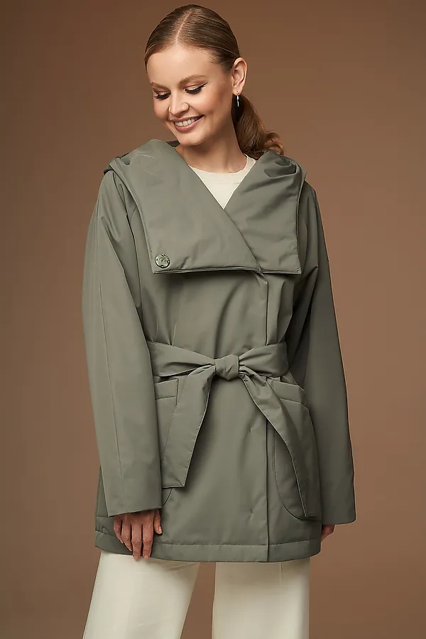 Плащ HOOPS, оливковый - фото 2