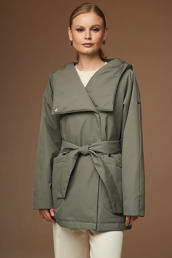 Плащ HOOPS, оливковый - фото 2