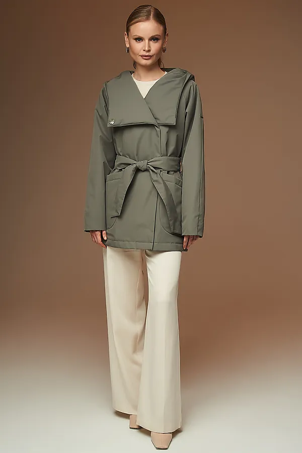 Плащ HOOPS, оливковый - фото 2