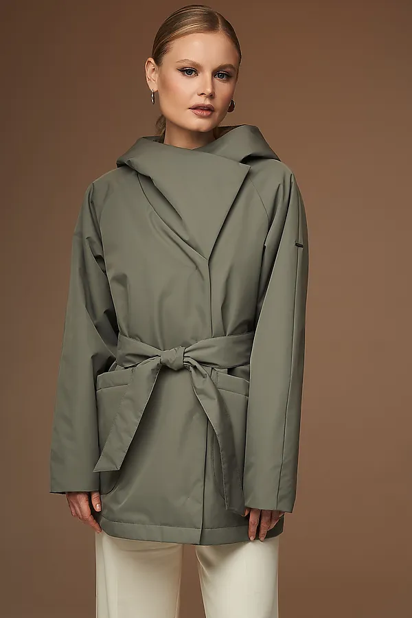 Плащ HOOPS, оливковый - фото 2