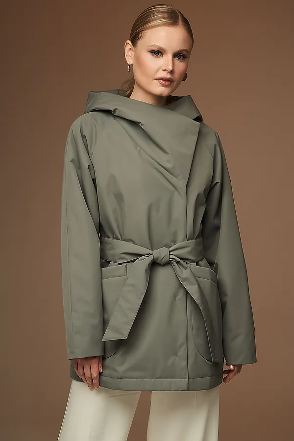 Плащ HOOPS, оливковый - фото 2