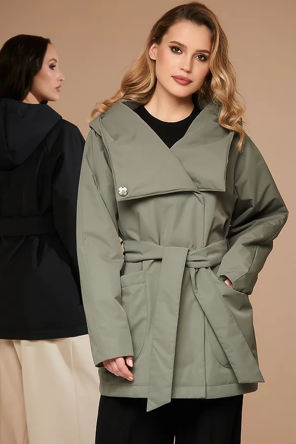 Плащ HOOPS, оливковый - фото 2