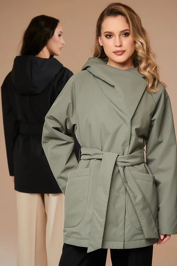 Плащ HOOPS, оливковый - фото 2