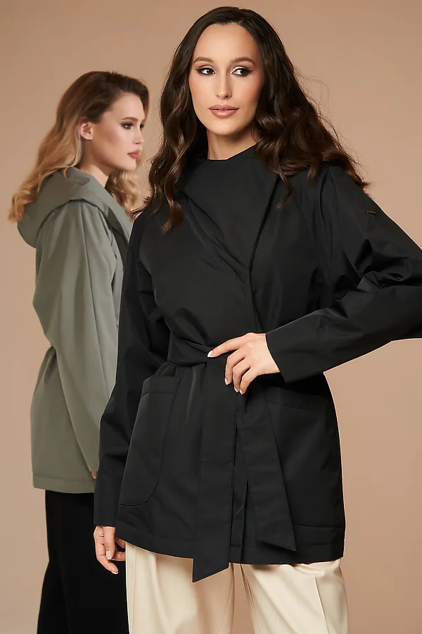 Плащ HOOPS, черный - фото 2