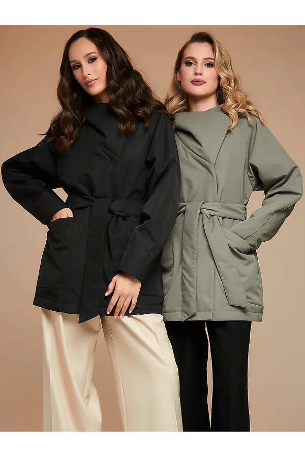 Плащ HOOPS, черный - фото 2