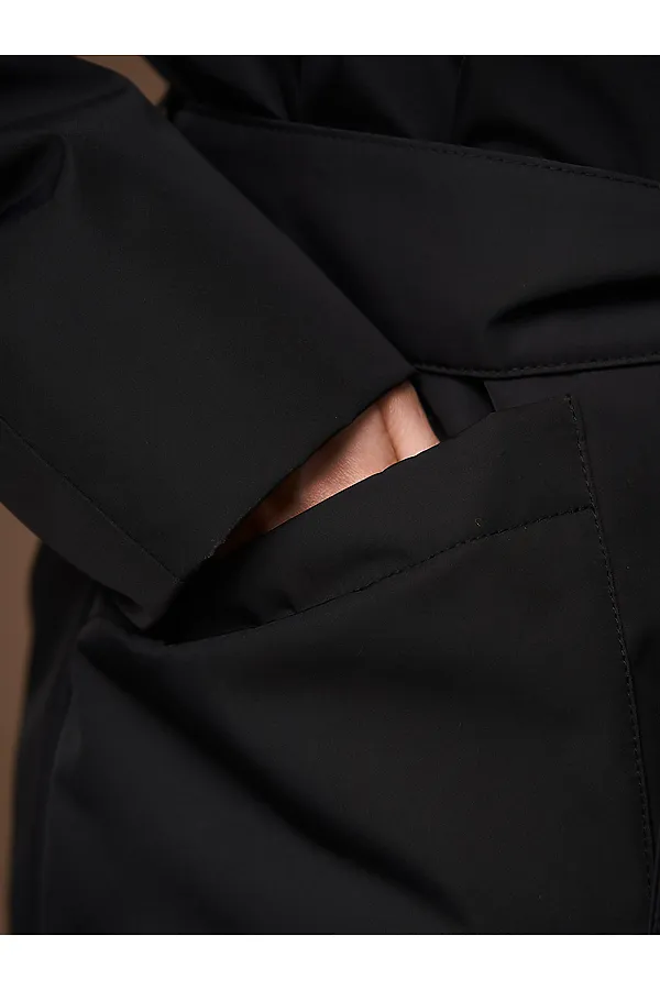 Плащ HOOPS, черный - фото 2