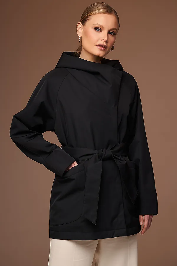 Плащ HOOPS, черный - фото 2