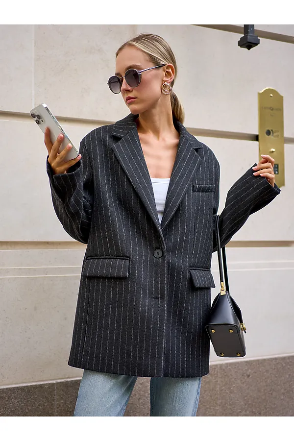 Пальто HOOPS, серый - фото 2