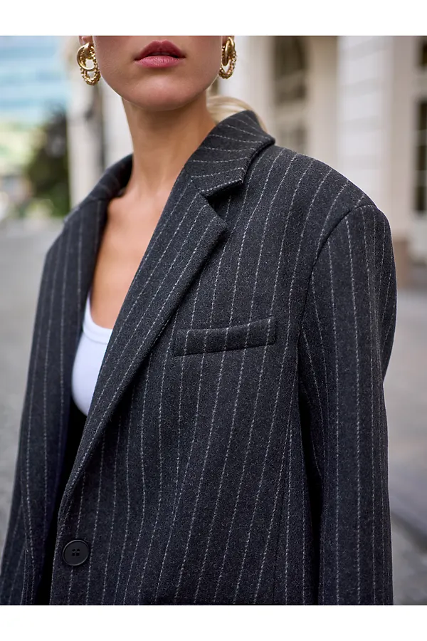 Пальто HOOPS, серый - фото 2