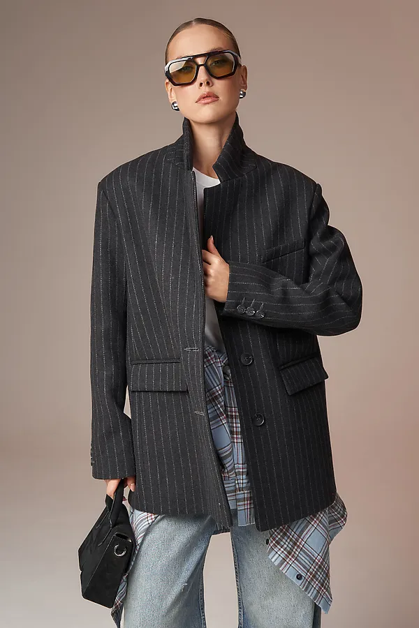 Пальто HOOPS, серый - фото 2