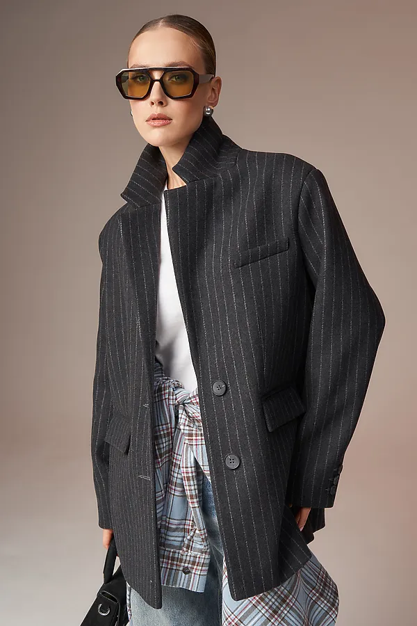 Пальто HOOPS, серый - фото 2