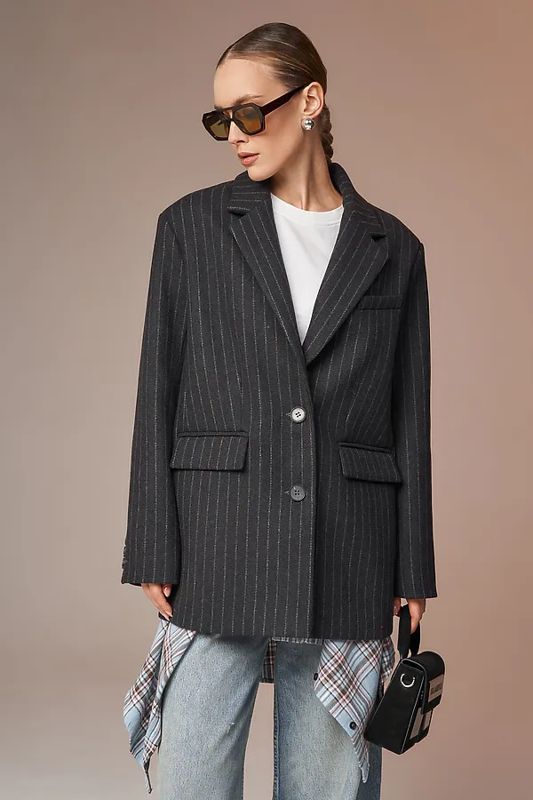 Пальто HOOPS, серый - фото 2