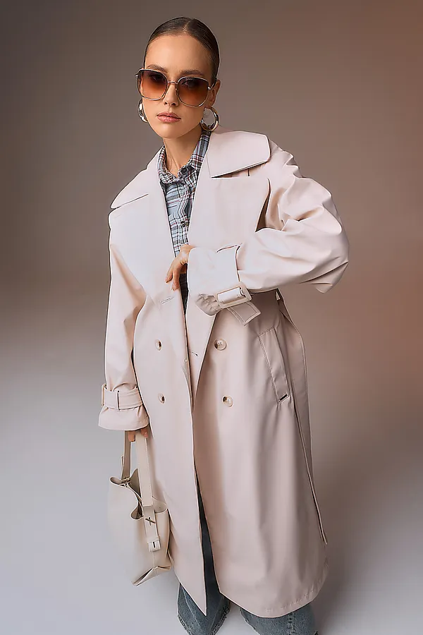 Плащ HOOPS, светло-бежевый - фото 2