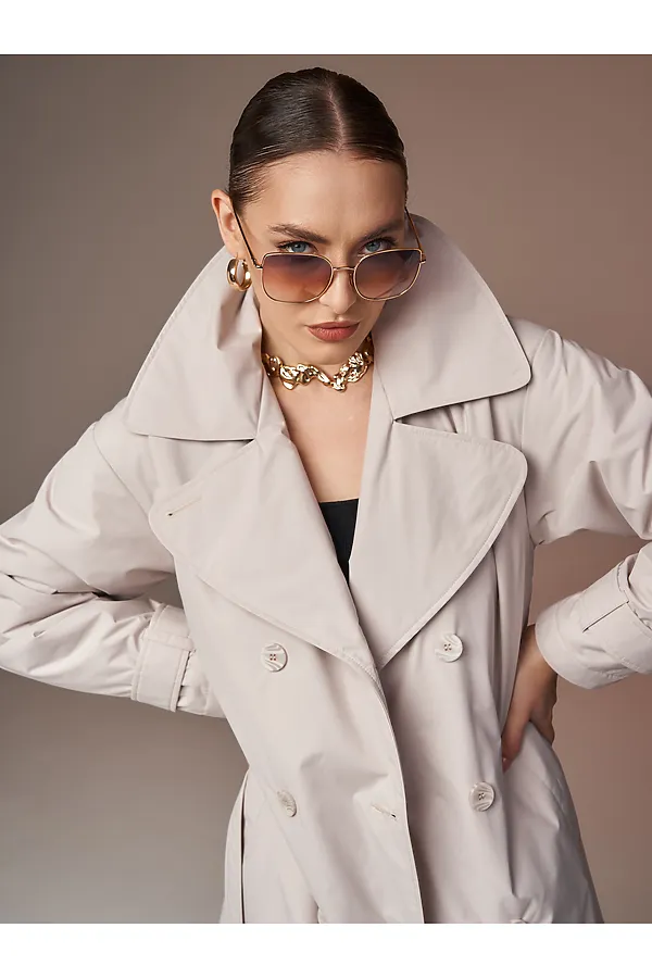 Плащ HOOPS, светло-бежевый - фото 2