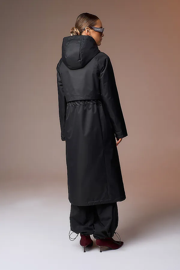 Плащ HOOPS, черный - фото 2