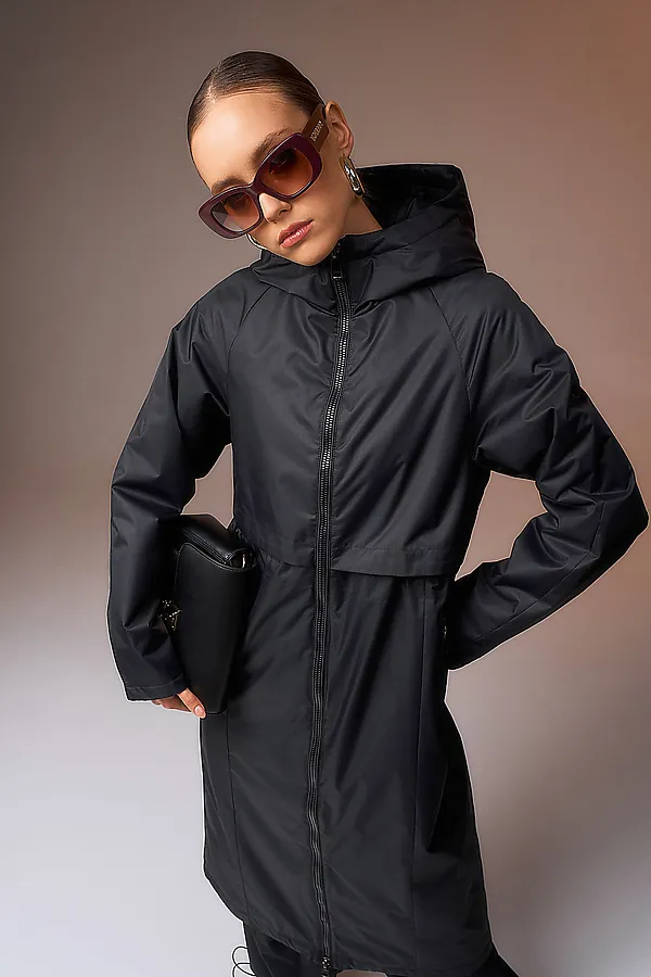 Плащ HOOPS, черный - фото 2