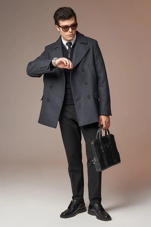 Пальто HOOPS, темно-серый - фото 2