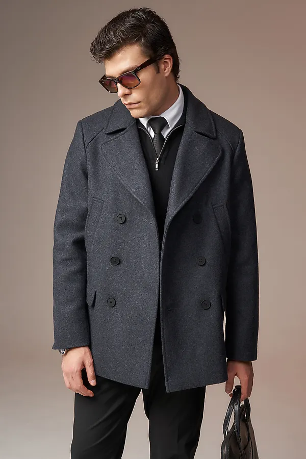 Пальто HOOPS, темно-серый - фото 2