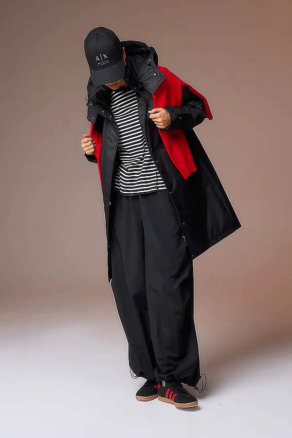 Плащ HOOPS, черный - фото 2