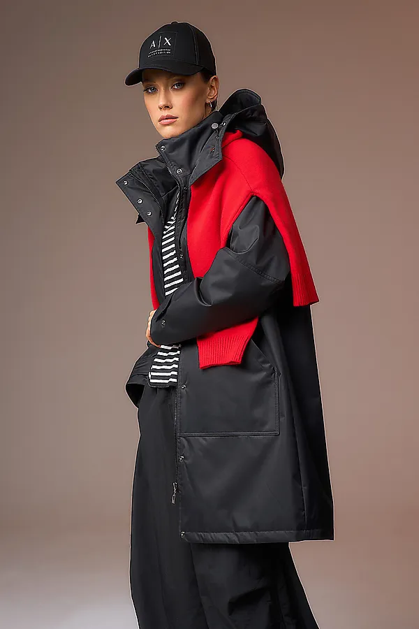 Плащ HOOPS, черный - фото 2