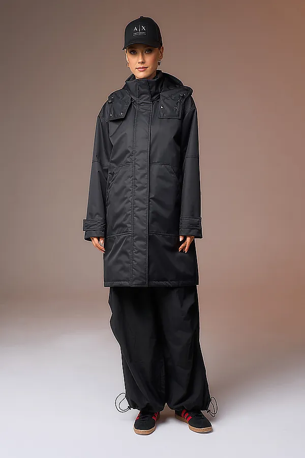 Плащ HOOPS, черный - фото 2