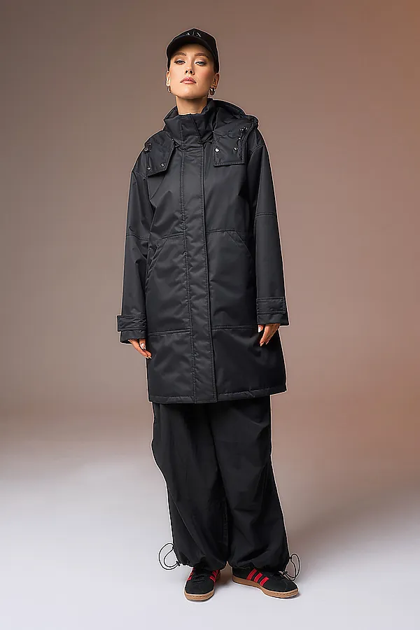 Плащ HOOPS, черный - фото 2