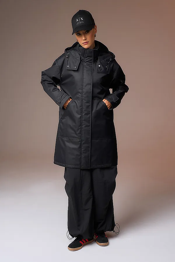 Плащ HOOPS, черный - фото 2