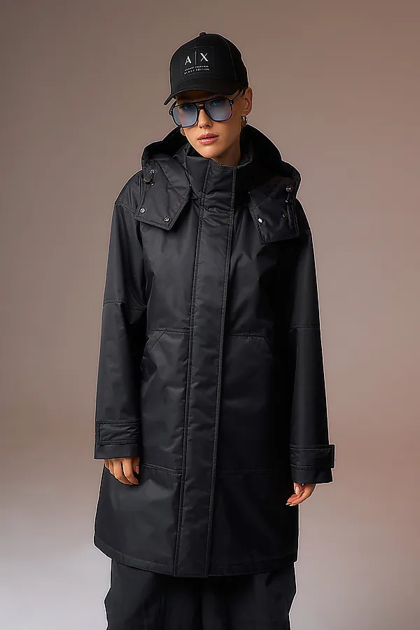 Плащ HOOPS, черный - фото 2