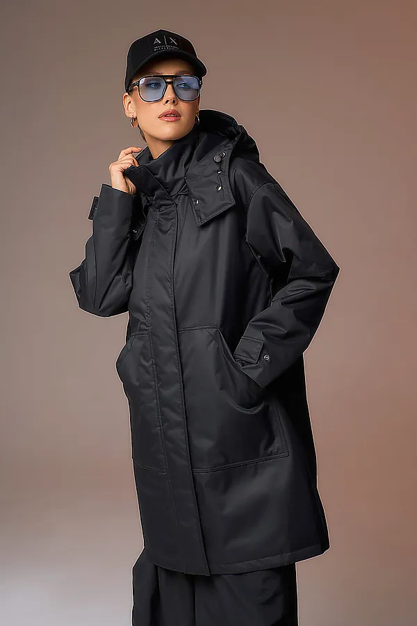 Плащ HOOPS, черный - фото 2