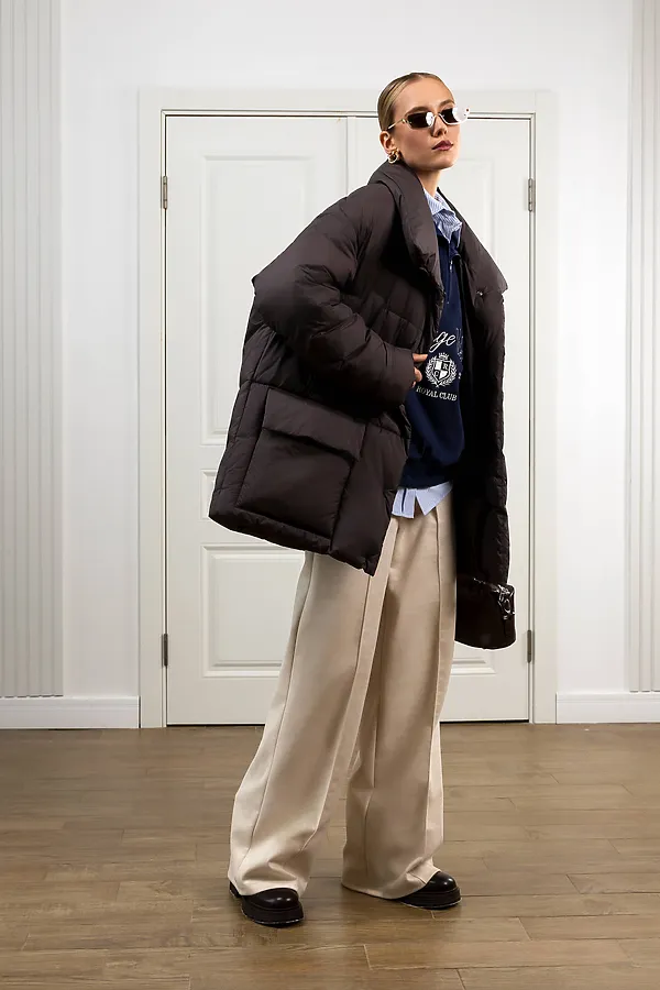 Пуховик HOOPS, коричневый - фото 2