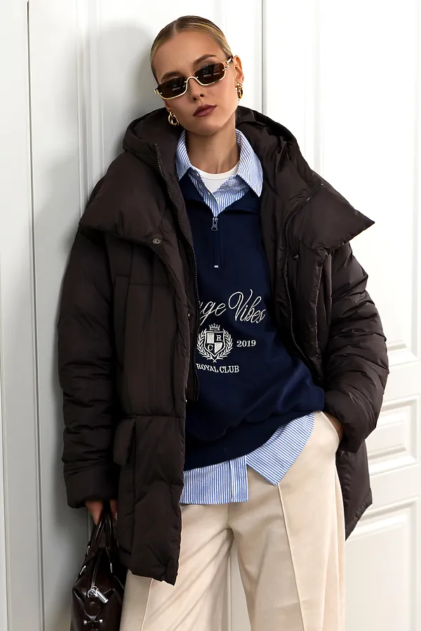 Пуховик HOOPS, коричневый - фото 2