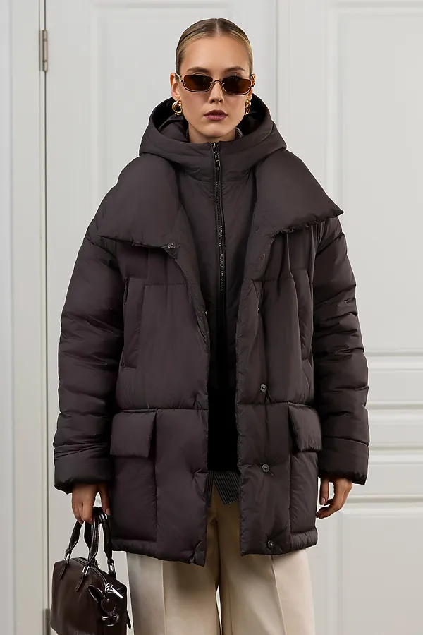 Пуховик HOOPS, коричневый - фото 2