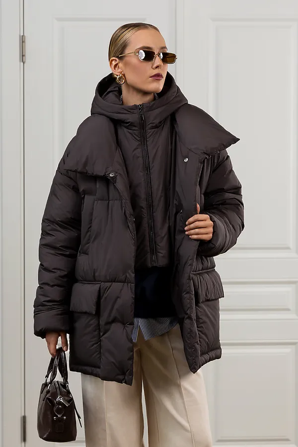 Пуховик HOOPS, коричневый - фото 2