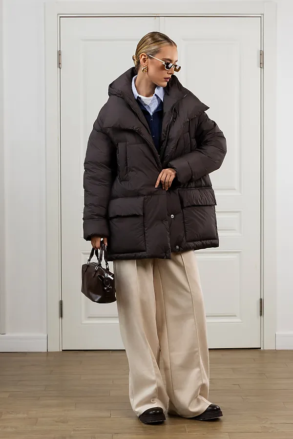 Пуховик HOOPS, коричневый - фото 2