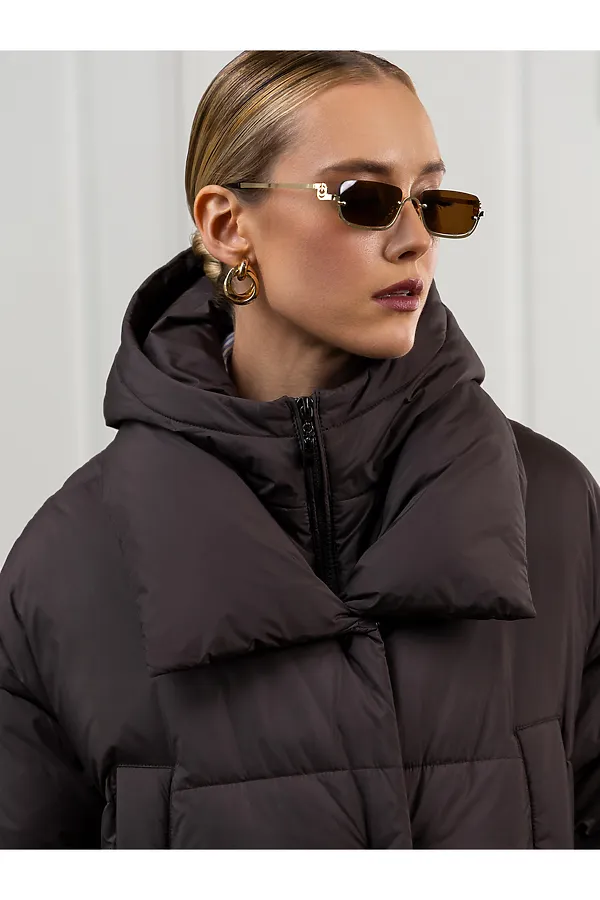 Пуховик HOOPS, коричневый - фото 2