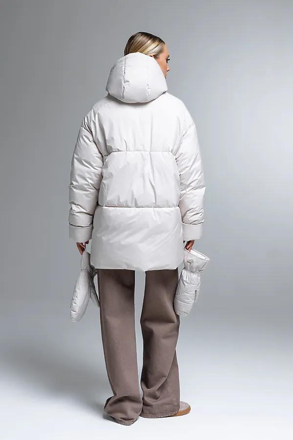 Пуховик HOOPS, светло-бежевый - фото 2