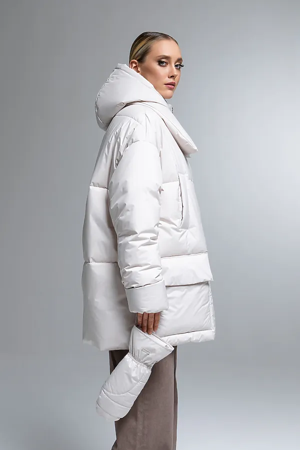 Пуховик HOOPS, светло-бежевый - фото 2